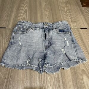Art‎ Class Girls Blue Distressed Denim Shorts Size M 7/8- 0016